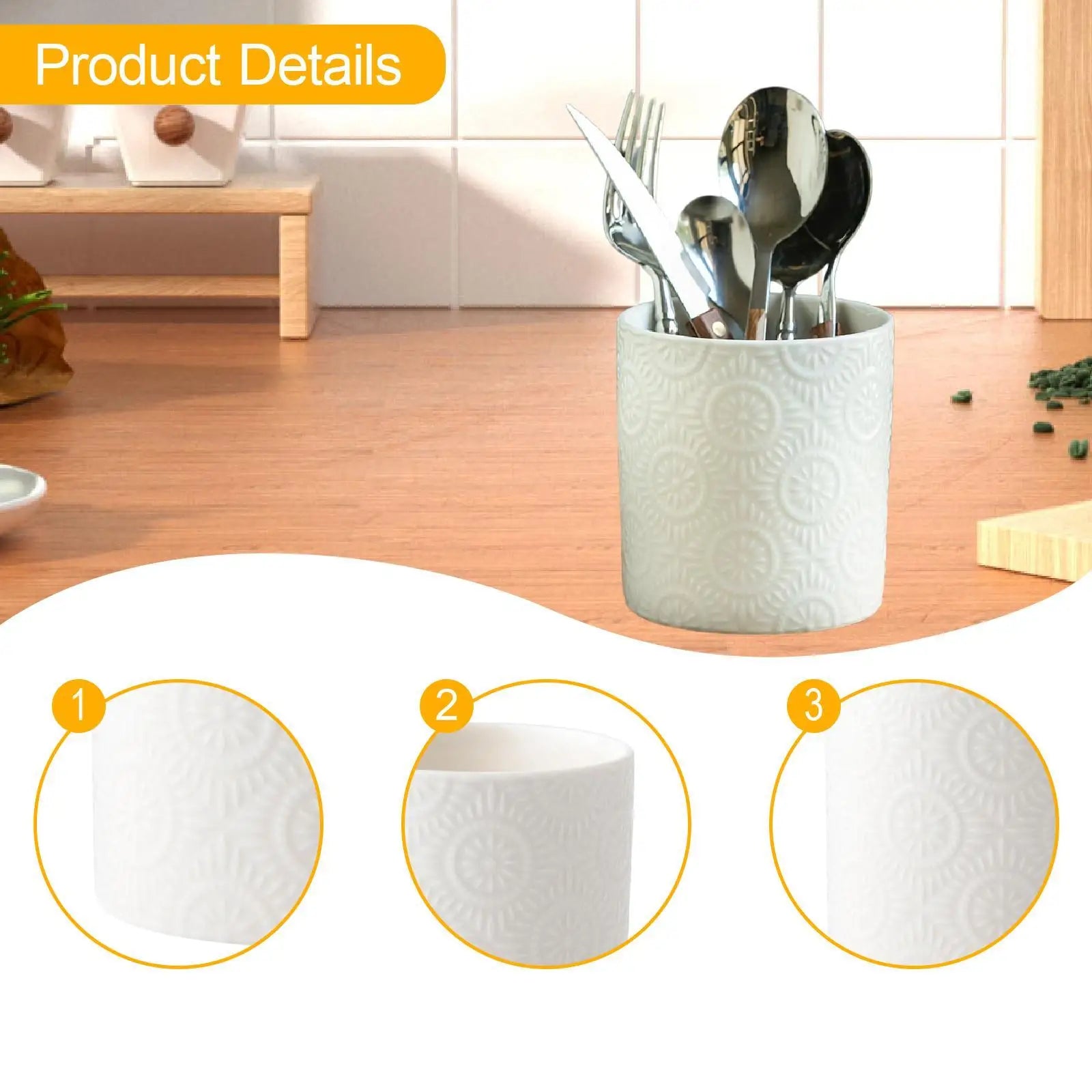 Porte-Ustensiles en Céramique